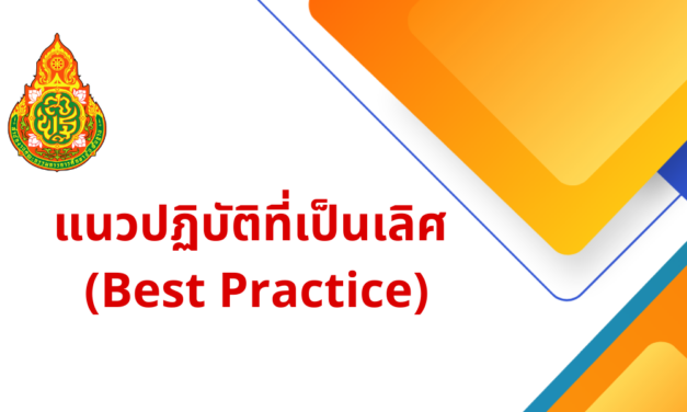 แนวปฏิบัติที่เป็นเลิศ  (Best Practice)