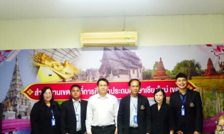ผู้อำนวยการกลุ่มอำนวยการ ให้การต้อนรับ นักศึกษาฝึกประสบการณ์วิชาชีพ การบริหารการศึกษามหาวิทยาลัยเวสเทิร์น